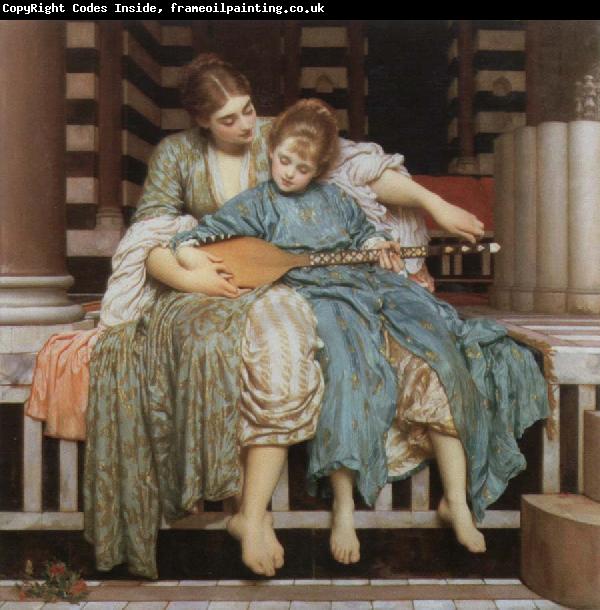 Lord Frederic Leighton the music lesson